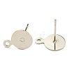 Brass Stud Earring Findings KK-K225-02B-P-2