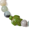 Natural Flower Amazonite Beaded Stretch Bracelets for Women BJEW-JB11095-05-3