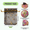 30Pcs Gold Stamping Moon Star Organza Drawstring Gift Bags ABAG-TA0002-21E-4