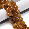 Natural Dragon Veins Agate(Dyed & Heated) Beads Strands G-K390-A03-01-2