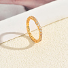 Brass Micro Pave Cubic Zirconia Finger Rings for Women HG4914-2-1