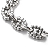 304 Stainless Steel Oval Link Chains Bracelets for Men & Women BJEW-D042-47P-5