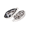 Natural Geode Agate Pendants G-G950-02P-6