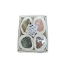 4Pcs 12 Zodiac Signs Series Natural Mixed Gemstone Decorations DJEW-B016-06-1