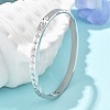 304 Stainless Steel Rhinestone Bangles for Women BJEW-Z092-13P-1