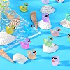 120Pcs 12 Colors Mini Luminous Resin Sunglasses Duck Display Decorations RESI-SZ0003-33-5