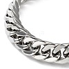 Tarnish Resistant 304 Stainless Steel Cuban Link Chains Bracelets for Men & Women BJEW-D031-12P-2