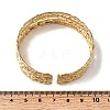 Hammered 304 Stainless Steel Cuff Bangles LS-BJEW-H635-03G-3