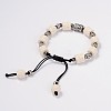 Lava Rock Beaded Bracelets BJEW-D325-02-1