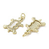 Brass Micro Pave Cubic Zirconia Pendants KK-G485-16G-2