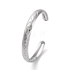 304 Stainless Steel Cuff Bangles for Women BJEW-G729-03P-1