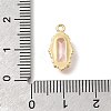 Brass Glass Charms KK-U061-10G-01-3