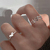 Adjustable Alloy Cuff Rings Sets for Women FS-WG228FF-01-5