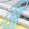 Opaque Glass Beads Strands GLAA-P001-04A-03-4