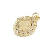 Brass Micro Pave Cubic Zirconia Pendants KK-D409-43G-A-2