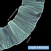 Mermaid Color Polyester Pleated Lace Trim Ribbon DIY-WH0401-58C-2