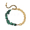 Daily Fashion Synthetic Malachite Chip Beaded Bracelets FS-WG13CD5-03-2