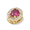 Brass Micro Pave Cubic Zirconia Pendants KK-A300-07G-01-2
