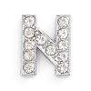 Alloy Slide Charms ALRI-WH0005-09N-P-1