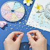 1280Pcs 8 Colors Opaque Colours Glass Seed Beads SEED-CJ0001-24-4