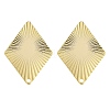 Brass Stud Earrings Findings EJEW-B063-09G-1