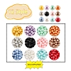 480Pcs 12 Colors Baking Painted Pearlized Glass Pearl Round Beads HY-YW0001-04-2