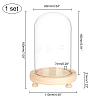 Glass Dome Cover AJEW-WH0312-39-2