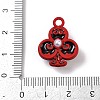 Spray Painted Alloy Pendants PALLOY-S038-08A-3