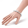Natural Gemstone Column Beaded Stretch Bracelet for Women BJEW-JB08596-4