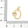 Brass Pave Cubic Zirconia Pendants KK-U062-46G-01-3