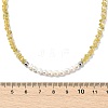 Natural Cultured Freshwater Pearl & Glass Beaded Necklaces for Women NJEW-JN06080-5
