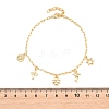 Brass Charm Bracelets BJEW-F545-01A-G-3