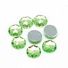 Acrylic Rhinestone Flat Back Cabochons GACR-Q008-8mm-15-1