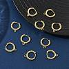 SHEGRACE Brass Hoop Earrings Findings XGR0152G-90G-4