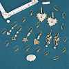 20Pcs Brass Micro Pave Clear Cubic Zirconia Earring Hooks ZIRC-SZ0005-08-5