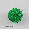 5PCS Chunky Round Resin Rhinestone Bubblegum Ball Beads X-RESI-S260-20mm-S7-2