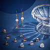 CHGCRAFT 40Pcs 5 Colors Electroplate Transparent Glass Beads EGLA-CA0001-12-4