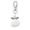 Angel Spiral Shell Pendant Decooration HJEW-JM01964-3