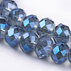 Electroplate Glass Beads Strands EGLA-D020-8x5mm-59-3