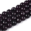 Dyed Natural White Jade Beads Strands G-T139-8mm-60-02-4