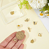 8Pcs 4 Styles Brass Pendants KK-BBC0023-95-3