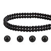 Natural Obsidian Beads Strands G-PH0028-4mm-14-1