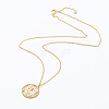 Brass Micro Pave Clear Cubic Zirconia Pendant Necklaces NJEW-E153-01L-2