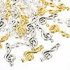 30Pcs 3 Colors Tibetan Style Treble Clef Pendants TIBEP-TA0001-42-3