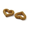 Heart Shape Polymer Clay Rhinestone Beads CLAY-NH0001-09A-04-3
