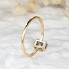Brass and Moss Agate Finger Rings for Women FS-WGD1EDF-04-4