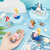 AHADERMAKER 12Pcs 4 Styles Mermaid Resin Display Decorations DJEW-GA0001-45-3