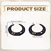 1Pair Alloy Rhinestone Hoop Earrings EJEW-LP0012-05A-2