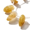 Natural Topaz Jade Beads Strands G-P561-A05-01-3