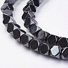 Non-magnetic Synthetic Hematite Beads Strands G-F396-19-6x6mm-1